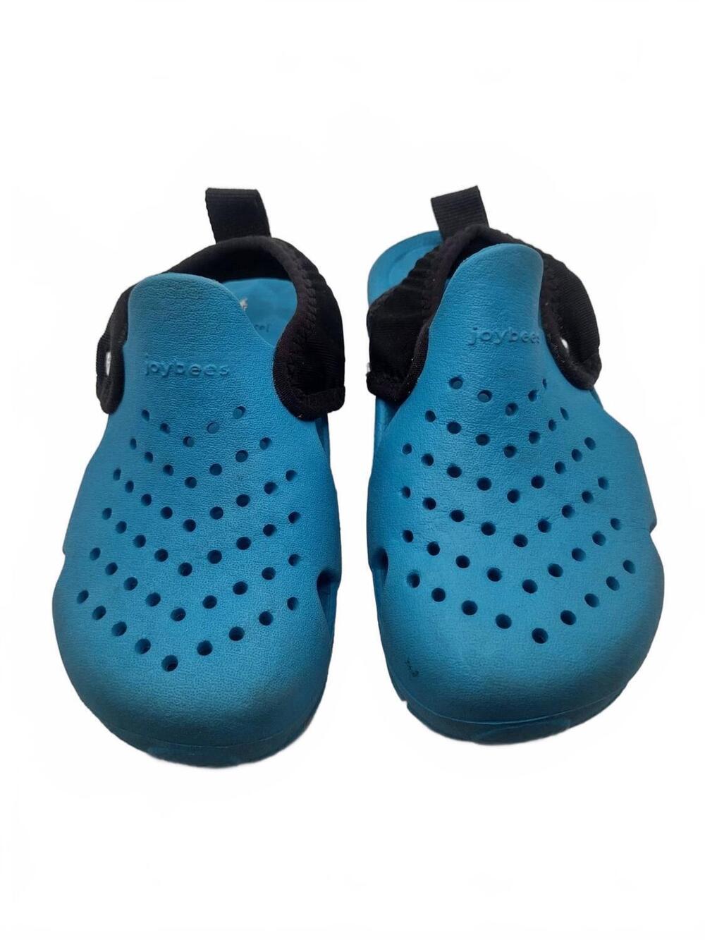 NEW JOYBEES kid's creek clogs sandal in charcoal / sport blue
